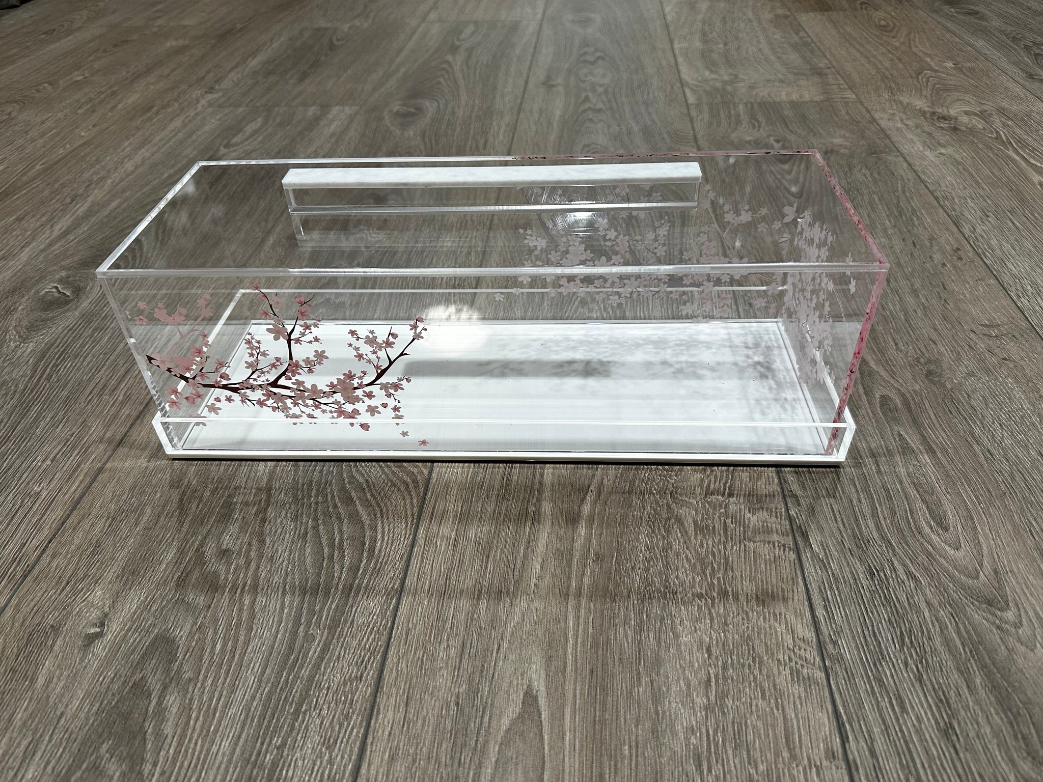 Lucite Cake Dome Cherry Blossom