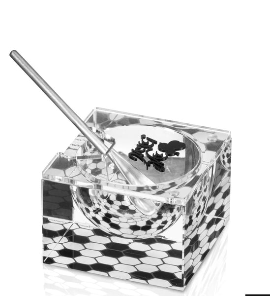 Lucite Honey Dish Onyx Collection