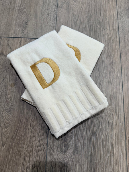 Plush Finger Towels With Initials