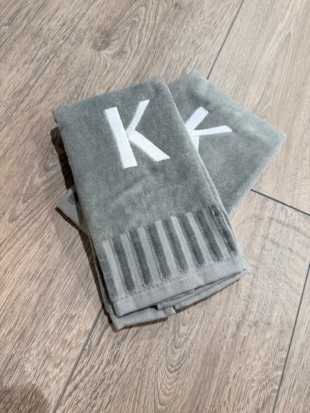Plush Finger Towels With Initials