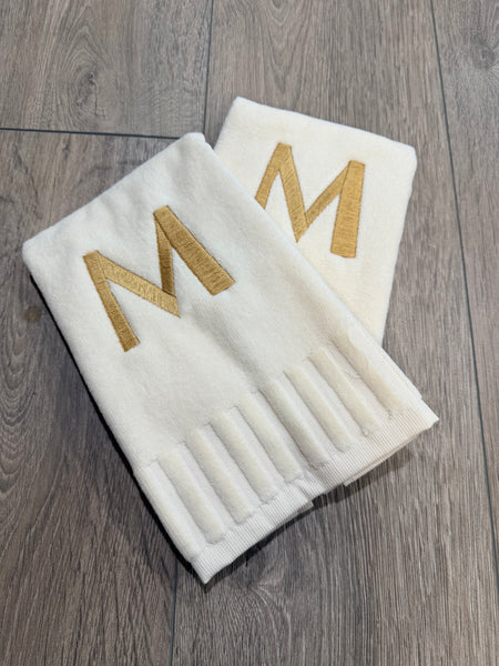 Plush Finger Towels With Initials