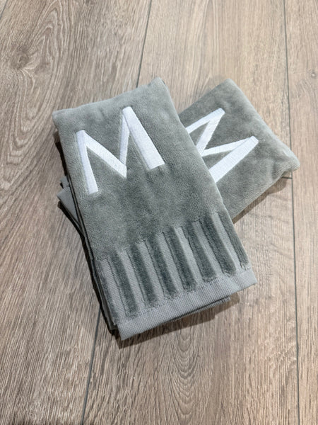 Plush Finger Towels With Initials