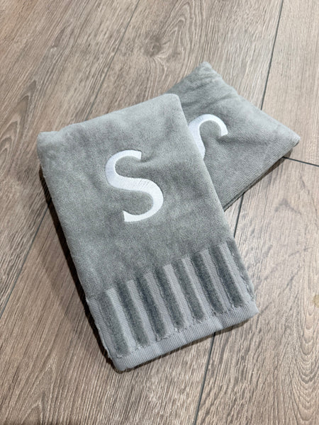 Plush Finger Towels With Initials
