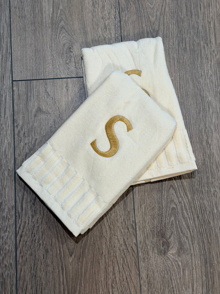Plush Finger Towels With Initials