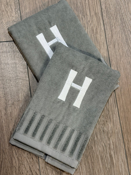 Plush Finger Towels With Initials