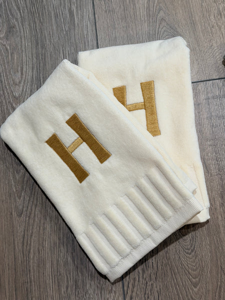 Plush Finger Towels With Initials