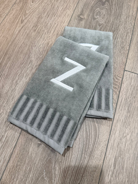 Plush Finger Towels With Initials
