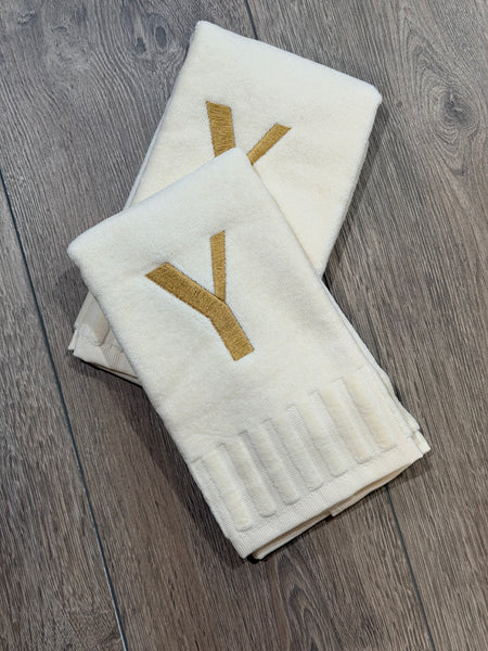 Plush Finger Towels With Initials