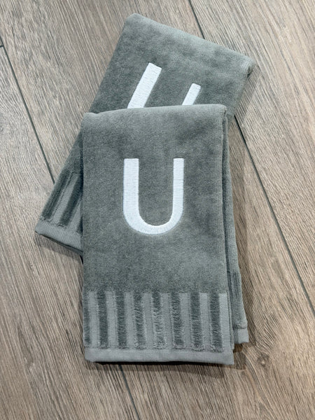 Plush Finger Towels With Initials