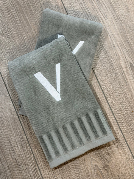 Plush Finger Towels With Initials