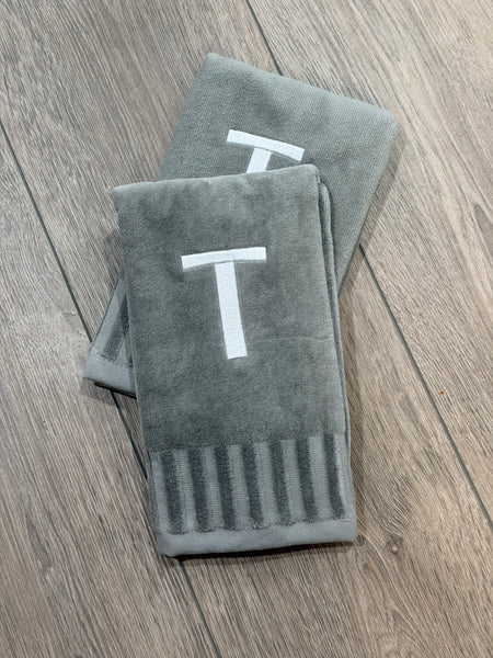 Plush Finger Towels With Initials