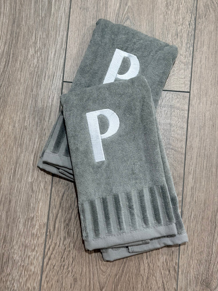 Plush Finger Towels With Initials