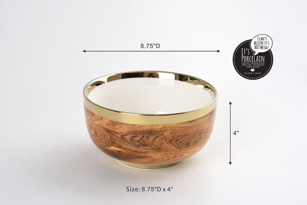 Ceramic Wood Design Bowl