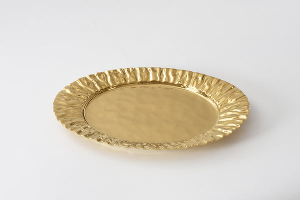 Ceramic Gold Large Oval Platter