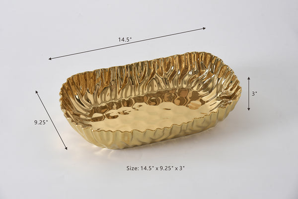 Ceramic Gold Large Deep Server