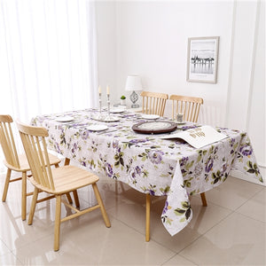 Tablecloth Floral Purple