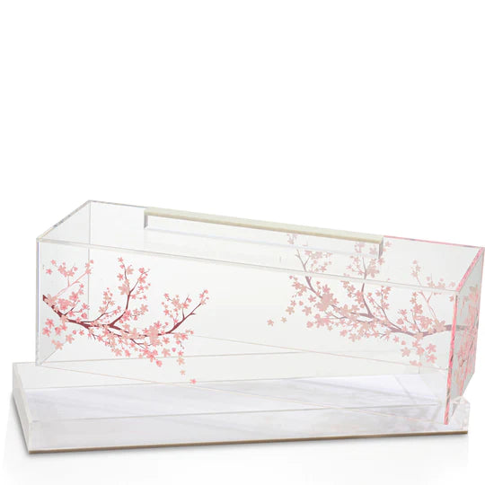 Lucite Cake Dome Cherry Blossom