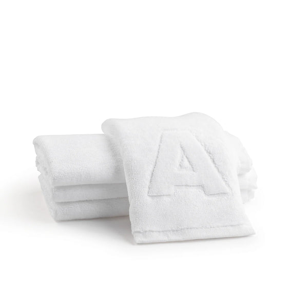 Embossed Initial Finger Towel