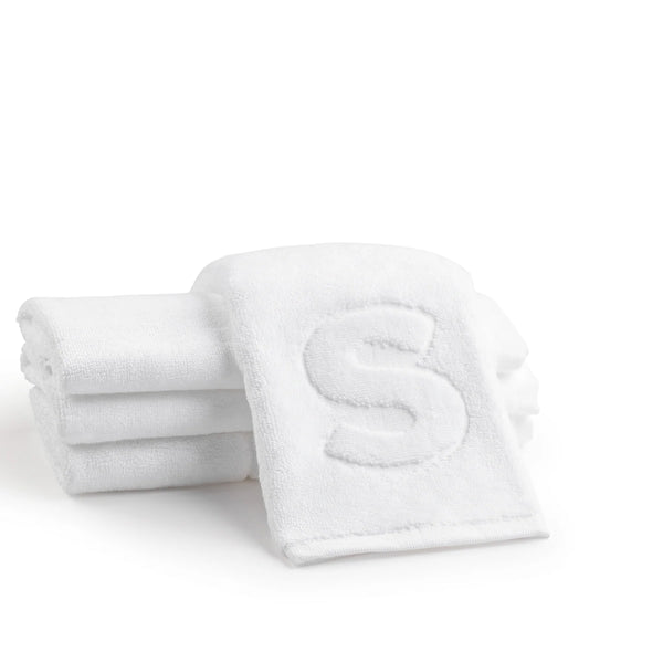 Embossed Initial Finger Towel