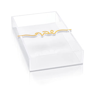 Lucite Paper  Shabat Towel Holder