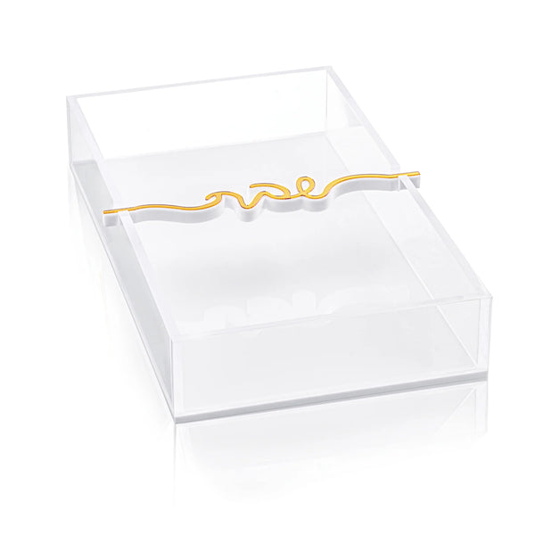 Lucite Paper  Shabat Towel Holder