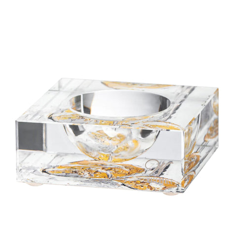 Lucite Painted Salt Dish