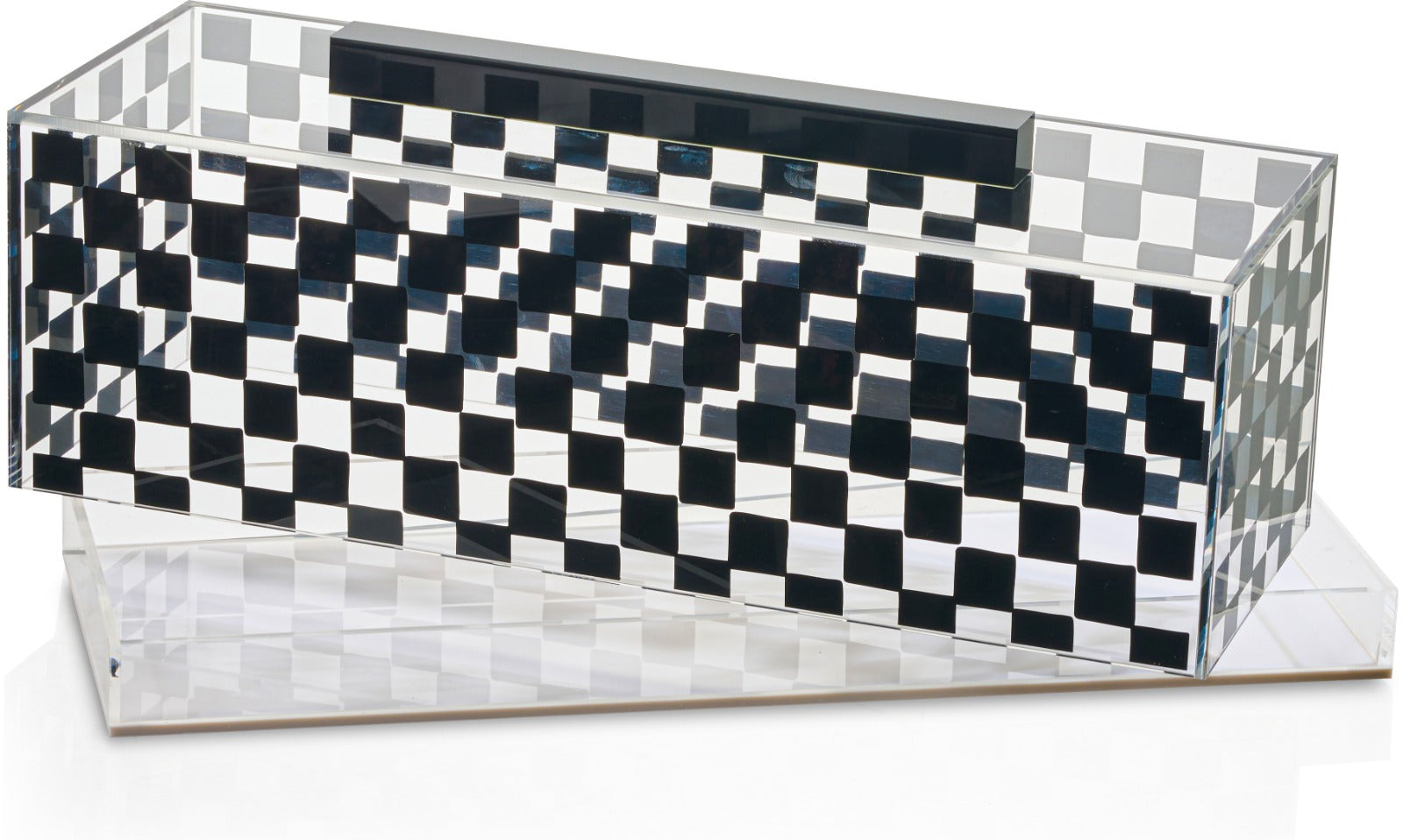 Lucite Rectangular Cake Dome Onyx Collection