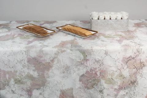 Blossom Pink/Gold Multicolor Tablecloth