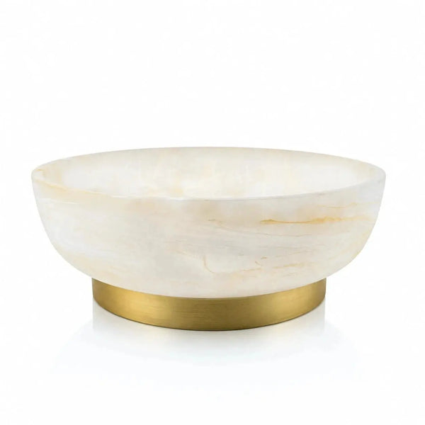 Round Resin Centerpiece Decorative Bowl