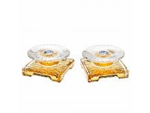 Console Candle Set Gold