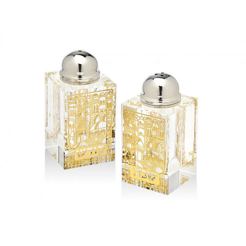 Jerusalem Shabat salt/Pepper Shakers