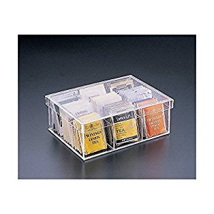 Lucite 9 Compartment Tea Box