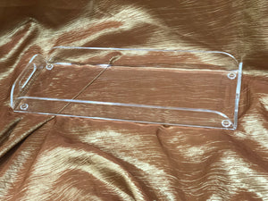 LUCITE RECTANGLE SERVING TRAY