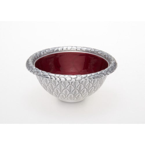Florentine  Dip bowl pom/silver