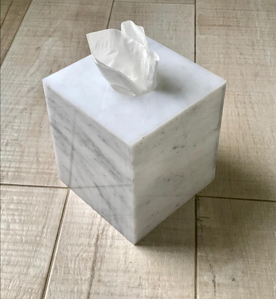 Lucite Marble tissue Box
