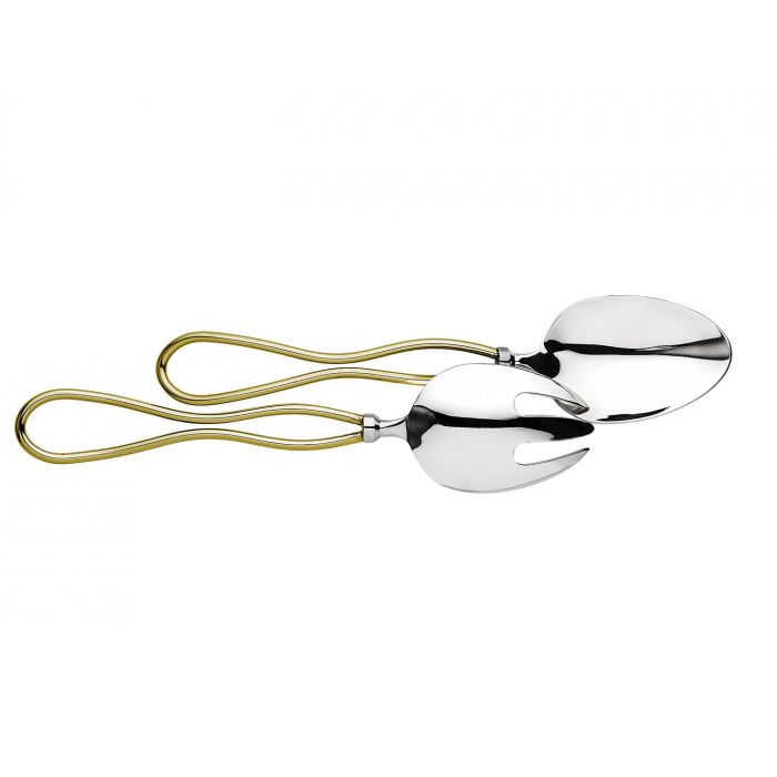 Infinity Salad Servers Gold