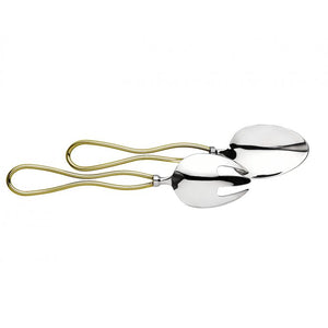 Infinity Salad Servers Gold