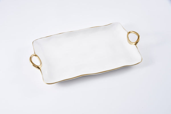 Ceramic Platter With  Handles