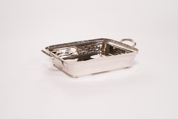 Hammered Square Aluminum Pan Holder 8x8"