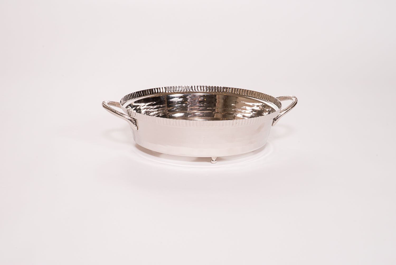 Hammered Round Aluminum Pan Holder