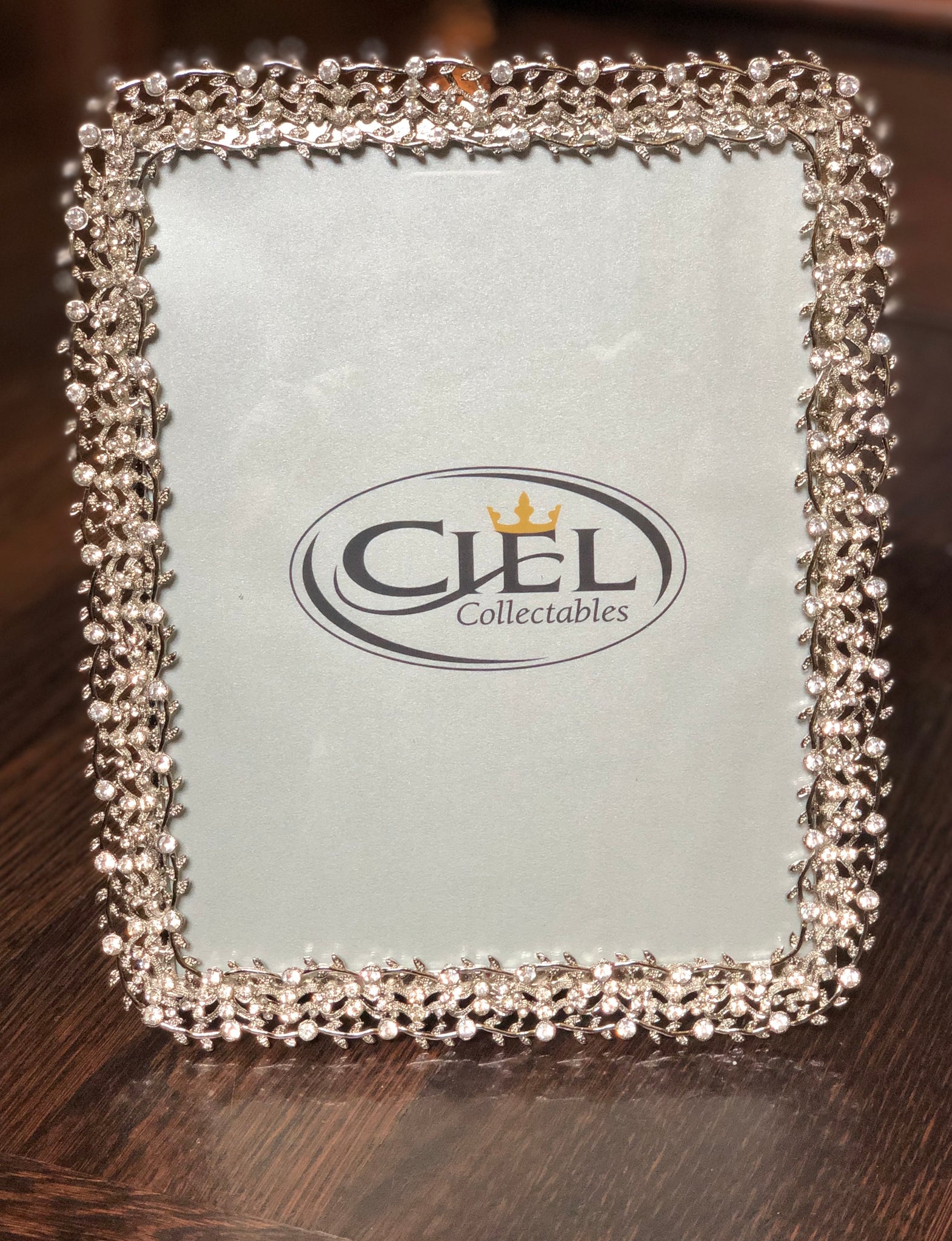 Floral Vine With Swarovski Crystals Picture Frame