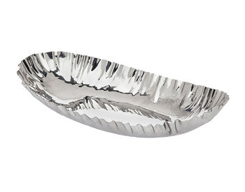 Crumpled Edge Oval Bowl