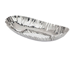 Crumpled Edge Oval Bowl