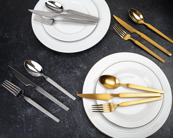 Podium 18/10 Matte Gold Flatware 20Pc