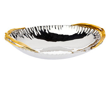 Crumpled Leaf Oval Dish