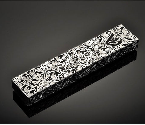 Metal Lace Mezuzah Holder