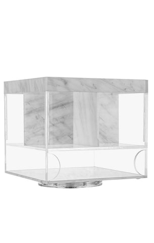 Lucite Swivel Silverware Caddy
