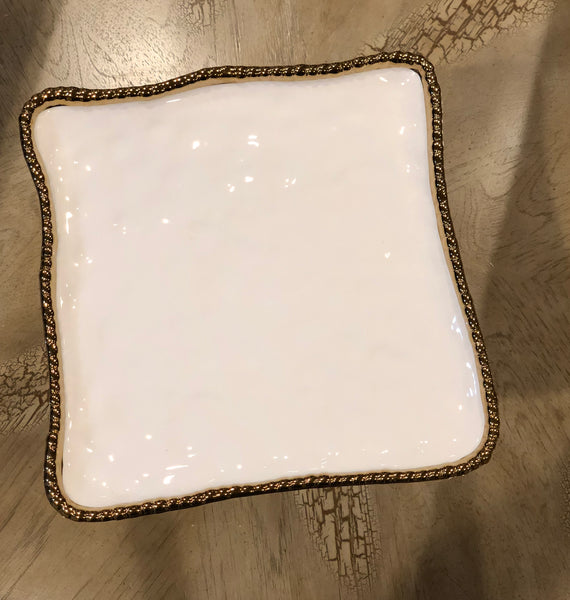 Porcelaine Square Tray 12"