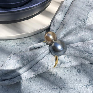 Marble Tablecloth Ice Blue
