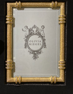 Olivia Riegel Gold Cassini Picture Frame With Crystals